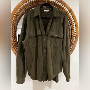 Treasure & Bond Dark Olive Shacket